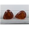 Image 1 : 13.6 CT CERTIFIED SPESSARTITE GARNET GEMSTONE PAIR