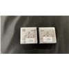 Image 1 : (2) 1 OZ. .9999 FINE SILVER YEAR OF THE DIVINE DRAGON ROUNDS - *IN CASES*