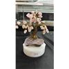 Image 2 : TWO 7" ROSE QUARTZ TREES ON CRYSTAL FORMATIONS