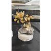 Image 2 : 7" CITRINE TREE & 7" AMETHYST TREE ON CRYSTAL FORMATIONS