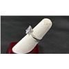 Image 3 : *NEW* .925 SILVER 3CT PRINCESS CUT SIMULATED DIAMOND (CZ) TWIST RING - SIZE 6