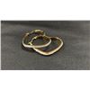 Image 3 : *NEW* 14K GOLD PLATED 44MM SIMULATED DIAMOND (CZ) HOOP EARRINGS