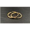Image 3 : *NEW* 18K GOLD PLATED 40MM TWISTED HOOP EARRINGS