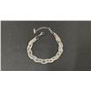 Image 2 : *NEW* PLATINUM PLATED 10MM TWISTED SERPENTINE BRACELET - ADJUSTABLE 7"-8.5" LONG