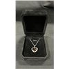 Image 1 : *NEW* PLATINUM PLATED 17.5MM SIMULATED DIAMOND (CZ) "MOM" HEART NECKLACE