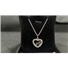 Image 2 : *NEW* PLATINUM PLATED 17.5MM SIMULATED DIAMOND (CZ) "MOM" HEART NECKLACE