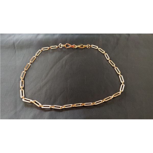 GUCCI GOLD COLORED PURSE CHAIN 39.5" LENGTH