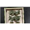 Image 2 : PAIR OF JADE CHOPSTICKS WITH CARVED JADE CHOPSTICK RESTS