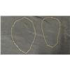 Image 1 : PAIR OF GOLD CHAIN NECKLACES - ONE IS 14KT