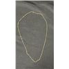Image 1 : 14KT YELLOW GOLD 0.8MM CHAIN NECKLACE - 22" LONG