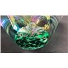 Image 3 : JAN BENDA ART GLASS VASE: 4" TALL