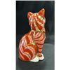 Image 2 : ROYAL CROWN DERBY BONE CHINA GINGER CAT PAPERWEIGHT: 5" TALL