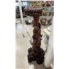 Image 3 : CARVED WOOD ASIAN DRAGON PEDESTAL/STAND: 49.5"T X 19"W X 16"D