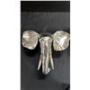 Image 2 : PAIR OF METAL WALL HANGING ELEPHANT HEADS: 12"W X 11"L