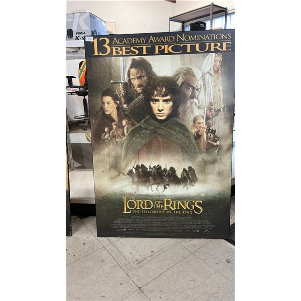 "THE LORD OF THE RINGS - THE FELLOWSHIP OF THE RING" WOODEN WALL POSTER 39" X 27"