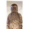 Image 3 : HEAVY METAL CONFUCIUS STATUE: TOTAL HEIGHT 21.25"