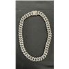 Image 1 : CRYSTAL STUDDED CUBAN LINK NECKLACE WITH BOX CLASP