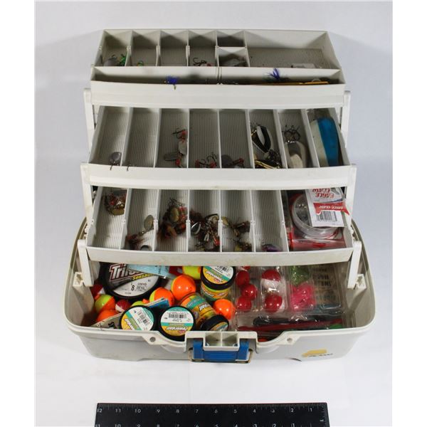 FISHING TACKLE BOX WITH CONTENTS