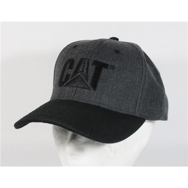 NEW WOOL EMBROIDERED DARK HEATHER GREY CAT