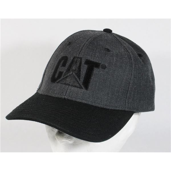 NEW WOOL EMBROIDERED DARK HEATHER GREY CAT