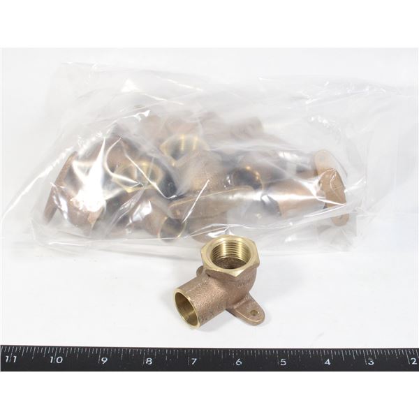 10 - 3/4" COPPER BY IRON PIPE WING BACK 90'S