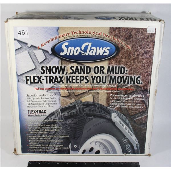 SNOCLAWS FLEX-TRAX TRACTION SYSTEM, NEW