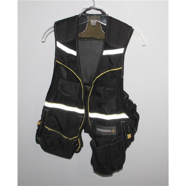 TERRA MULTI POCKET REFLECTIVE MESH TOOL VEST