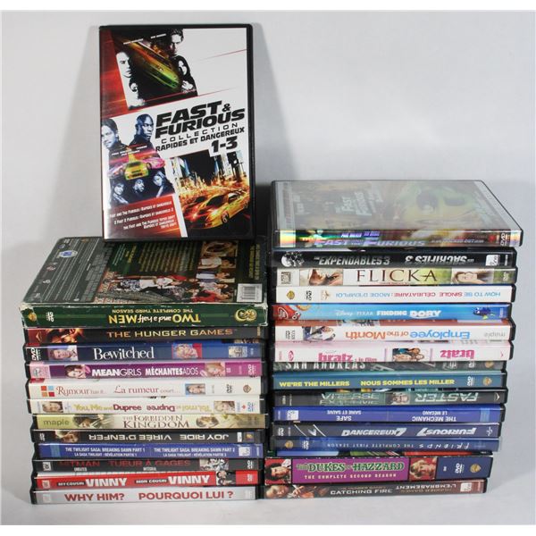 LOT OF 25+ DVDS