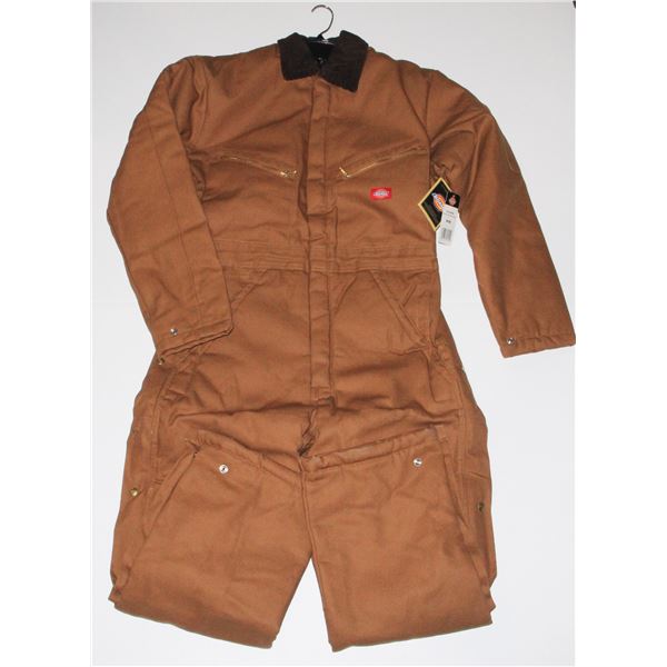 NEW BROWN DUCK/MARRON CANARD DICKIES INSULATED COVERALLS