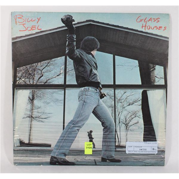 BILLY JOEL GLASS HOUSES VINYL RECORD GOOD