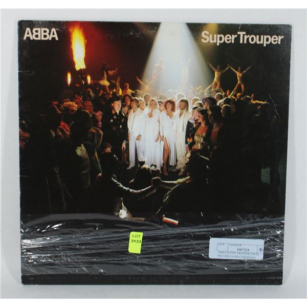 ABBA SUPER TROUPER VINYL RECORD GOOD CONDITION