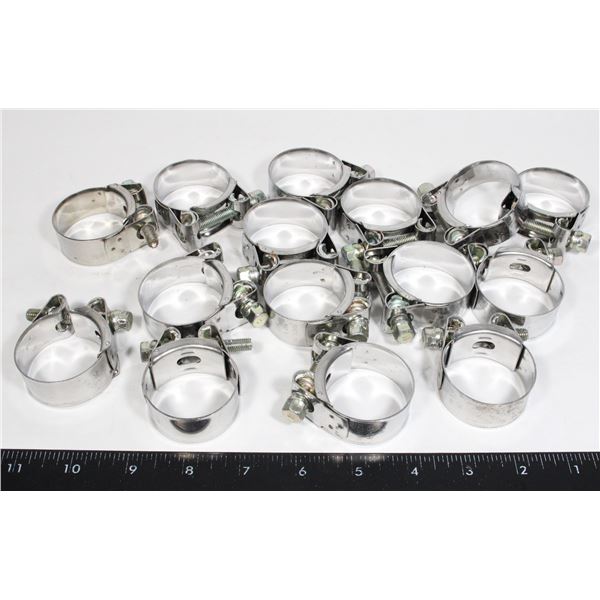 LOT OF 15 - MIKALOR HEAVY DUTY HOSE CLAMP