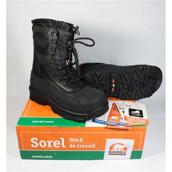 NEW SOREL CONQUEST MENS WINTER WORK BOOTS SIZE 9
