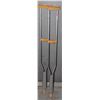 Image 1 : SET OF CRUTCHES FOR PERSON 5'10" TO 6'6"