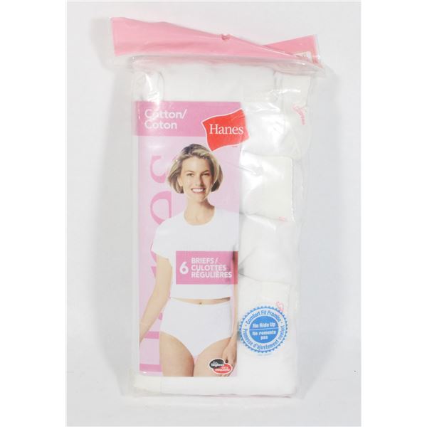 SIZE 2XL HANES COTTON 6 BRIEFS