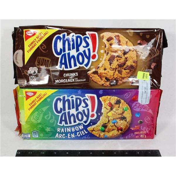 TWO PACKS OF CHIPS AHOY COOKIES