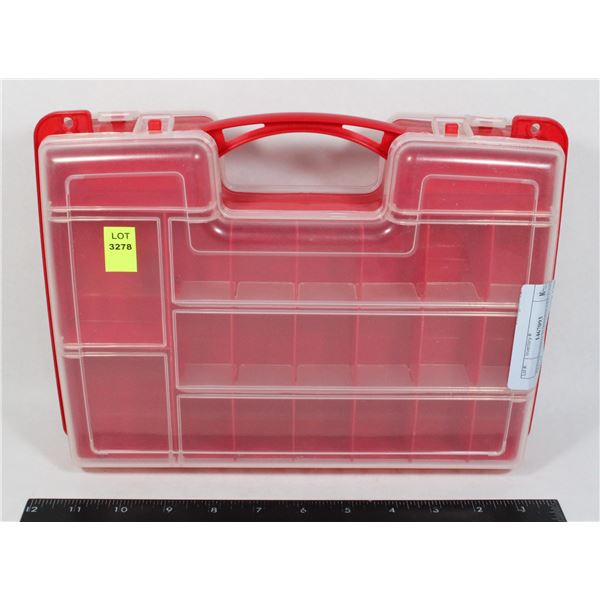 RED DIVIDED CANDY TRAY