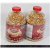 Image 1 : 2 JARS OF POPCORN KERNELS