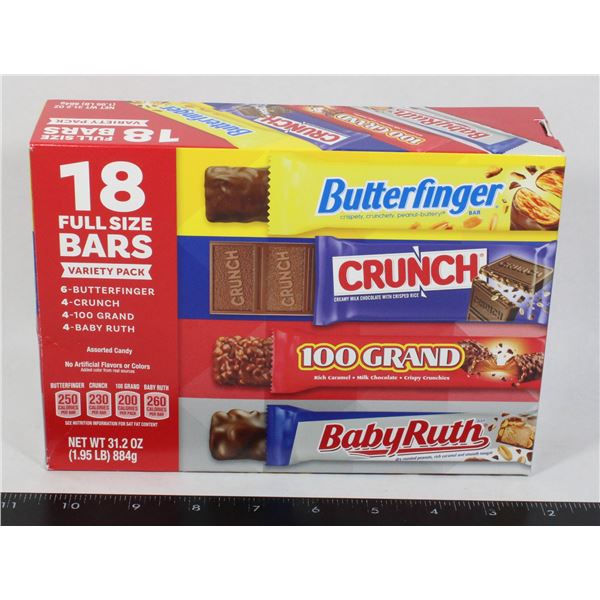 BOX MIX OF 18 PACK BARS