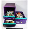 Image 1 : PURPLE STORAGE CONTAINER FULL OF SEWING