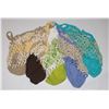 Image 1 : BUNDLE OF HAND KNIT SHOPPING BAGS