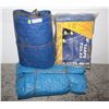 Image 1 : LOT OF BLUE TARPS 3 LARGE USED 1 NEW