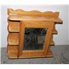 Image 1 : OAK MEDICINE CABINET/ MIRRORED WALL STORAGE