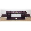 Image 1 : PURPLE STAGGERED TIER WALL HANGING SHELF