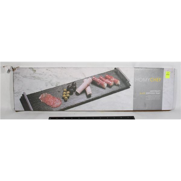 HOMY CHEF SLATE SERVING TRAY NEW