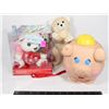 Image 1 : LOT OF VINTAGE ITEMS INCL. PIGGY BANK AND