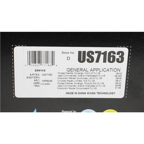 NEW USMW WATER PUMP  INFO IN PHOTO #US7163