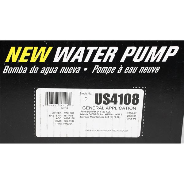 NEW USMW WATER PUMP  INFO IN PHOTO #US4108