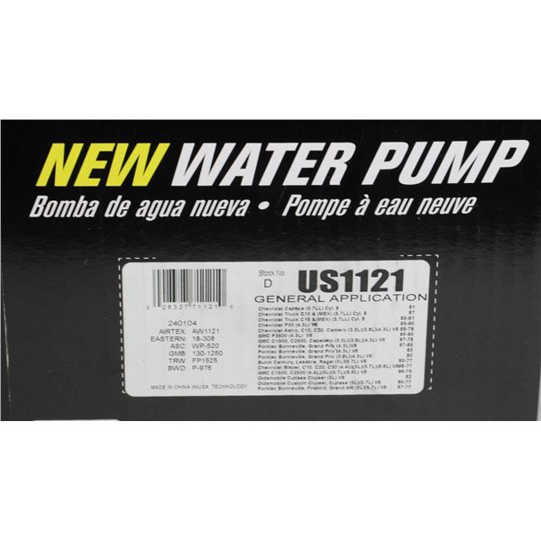 NEW USMW WATER PUMP  INFO IN PHOTO #US1121