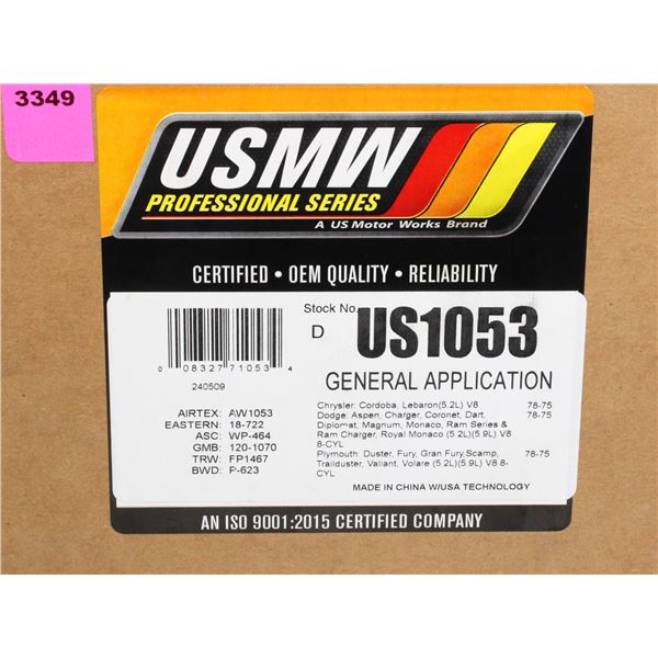 NEW USMW WATER PUMP  INFO IN PHOTO #US1053